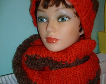 Set sparkling Choker and wool hat!