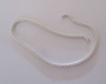 Silver fancy chain "snake" 21.50 cm