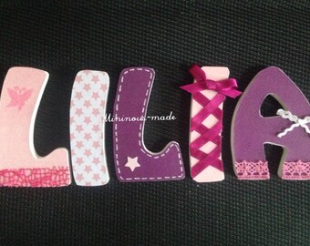 Custom name wood LIlia order