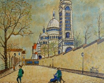 The Sacré Coeur Basilica in the Montmartre