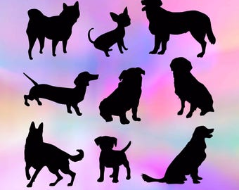 Dog clipart, dog svg, puppy clipart, dog breeds svg, dog bundle, best friend svg, dog owner svg, svg silhouette files, svg files for cricut