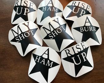 Hamilton The Musical Inspired Decals
