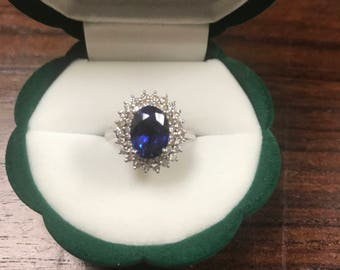 Sapphire and Diamond ring