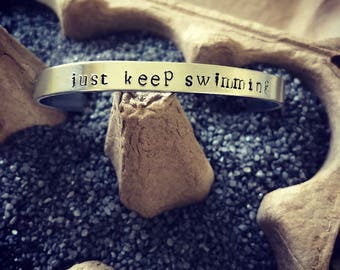 Just Keep Swimming Cuff