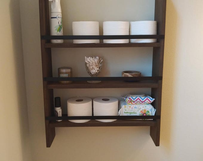 Rustic Hanging storage shelf