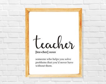 Teacher poster | Etsy