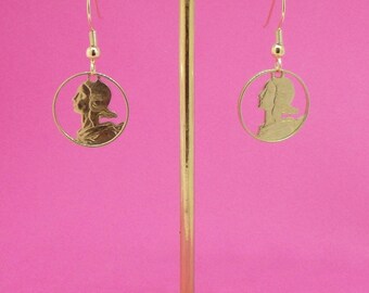 Jewelry earrings ' posts, the coins