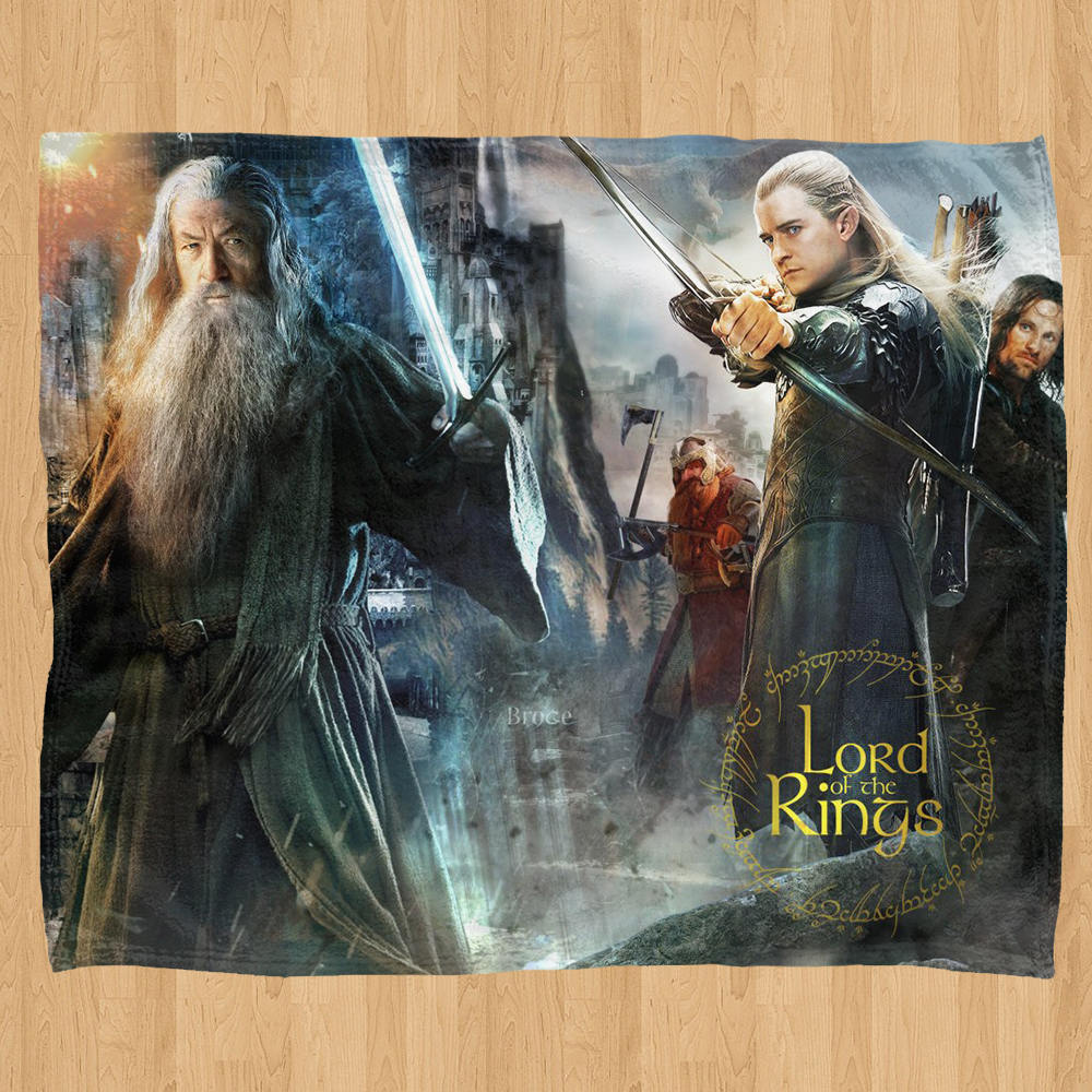Lord of the Rings Blanket Jersey Throw Housewarming gift