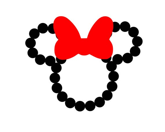 Download Minnie mouse outline Svg Disney Svg Minnie Mouse Svg Bow SVG