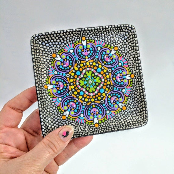 Trinket dish hand painted trinket dish