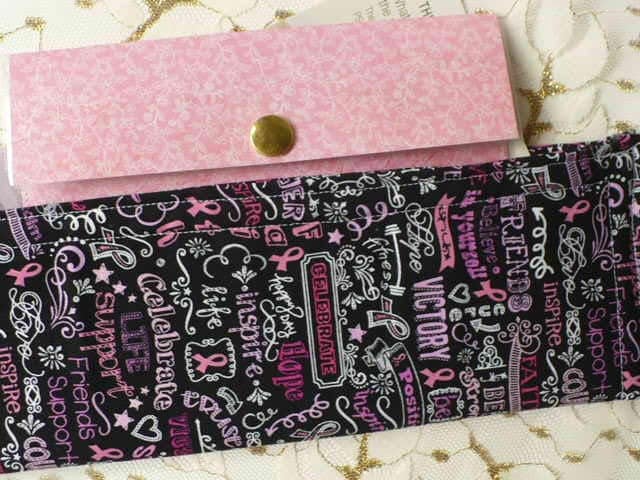 service ministry organizer tract holder pink and black quotes clutch wallet magazine holder