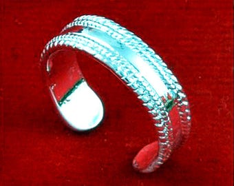 Silver Toe Ring, adjustable