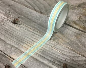 25% OFF SUMMER SPECIAL Washi Tape - 10mm - Green Blue Grey Arrows on White - Deco Paper Tape No. 1137