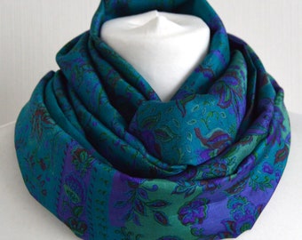 Silk scarf | Etsy