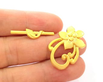Gold Plated Toggle Clasp Findings G8147
