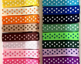 20 Swiss Dot Alligator Hair Clips with No Slip Grip
