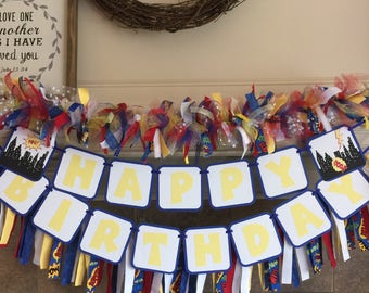 Superhero Party Decorations - Superhero Banner - Superhero Birthday - Super Woman Banner - Superhero Birthday Party - Superhero Decoration