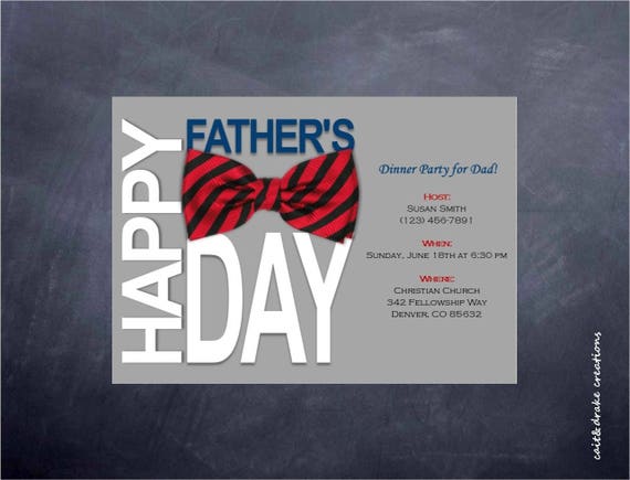 Father's Day Dinner Invitation 5