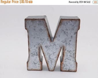 ON SALE Metal Letter / Metal Letter M / Shelf Letter / Wall Metal Letter