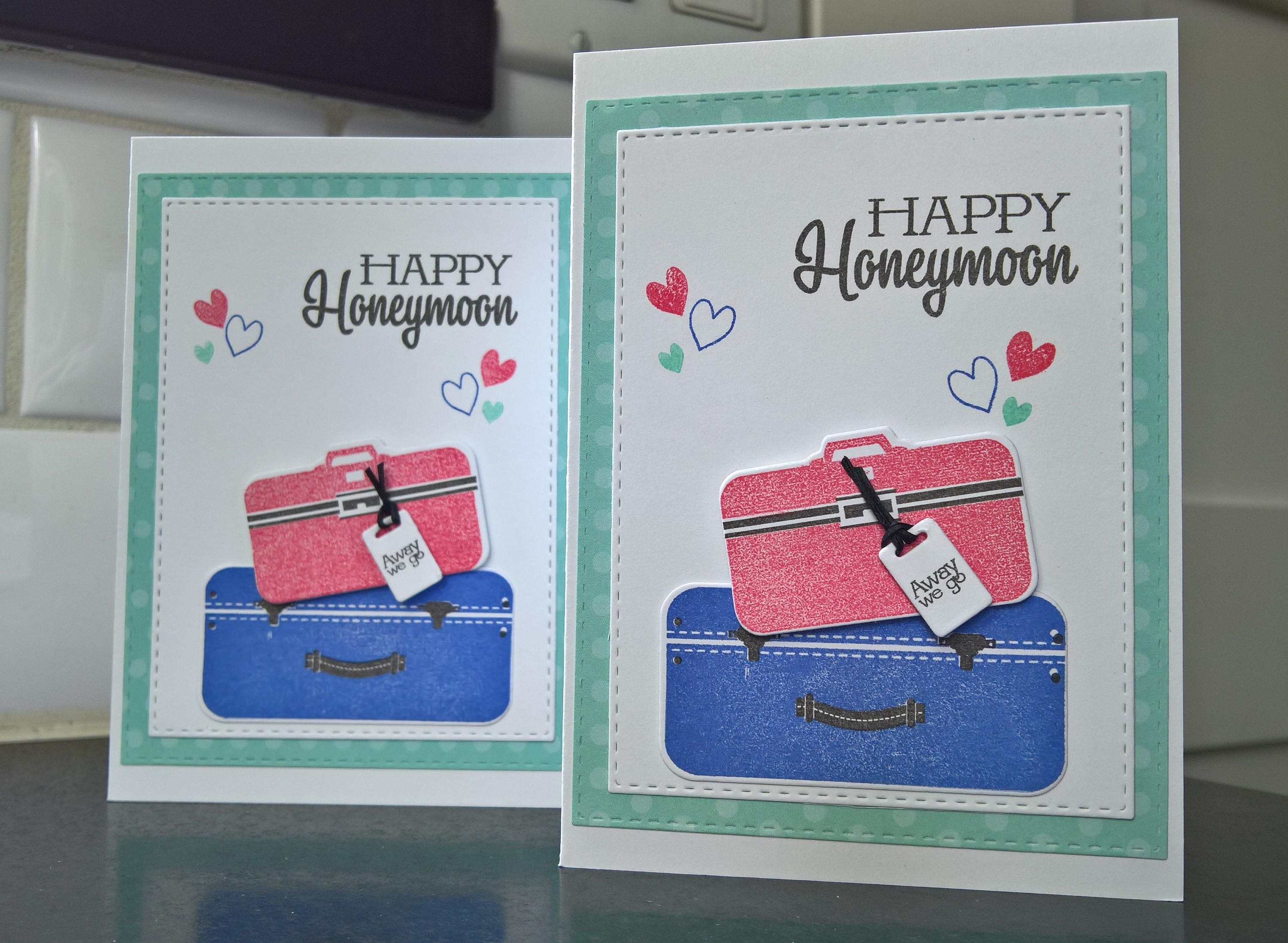 Wedding Card Honeymoon Gift Happy Honeymoon Card Bon Voyage