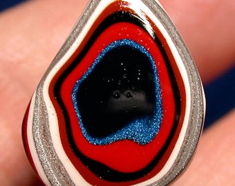 Fordite Cabochon / Detroit Agate (suzybones) pendant,jewelry