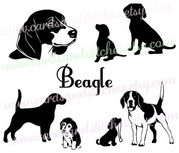 Download Beagles SVG Beagle Silhouette SVG Dog SVG Digital