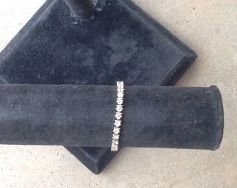 Vintage 925 Sterling Gold Vermeil CZ bracelet