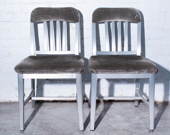 Pair of General Fireproofing Co. Armchairs, Refinished