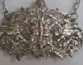 Victorian Statement Necklace, Repurposed Jewelry