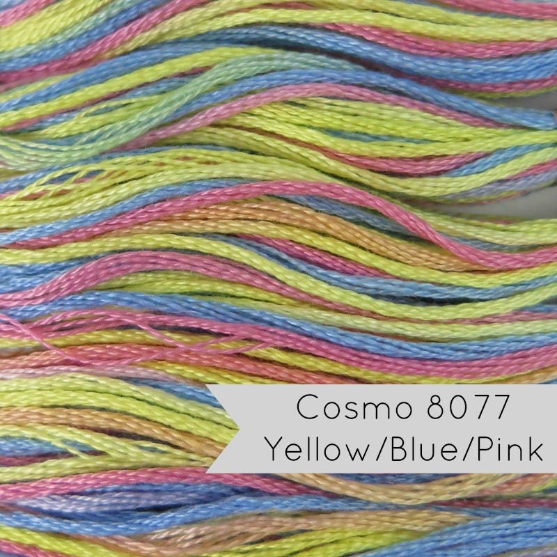 Cosmo Seasons Embroidery Floss Color Chart