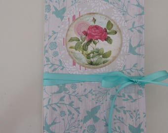 Midori Traveler's Notebook Insert Junk Journal One Signature "Faded Rose"