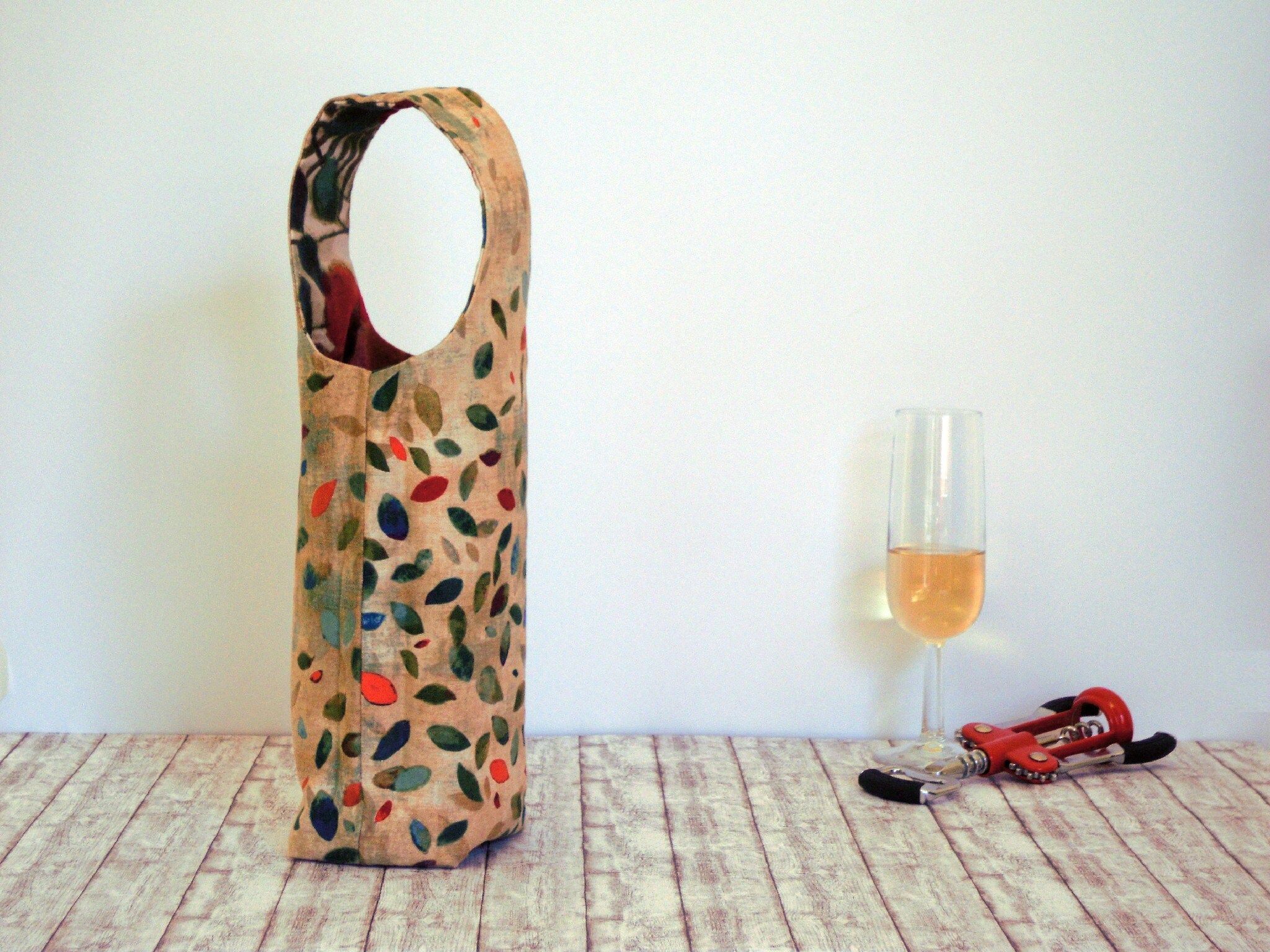 reusable wine tote bags