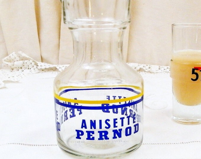 Vintage French Anisette Pernod Aperitif Drink Water Carafe / Bottle, South of France Cote D'Azur Drinks, Ricard Pernod Retro Home Barware Vintage French Anisette Pernod Aperitif Drink Water Carafe / Bottle, South of France Cote D'Azur Drinks, Ricard Pernod Retro Home Barware