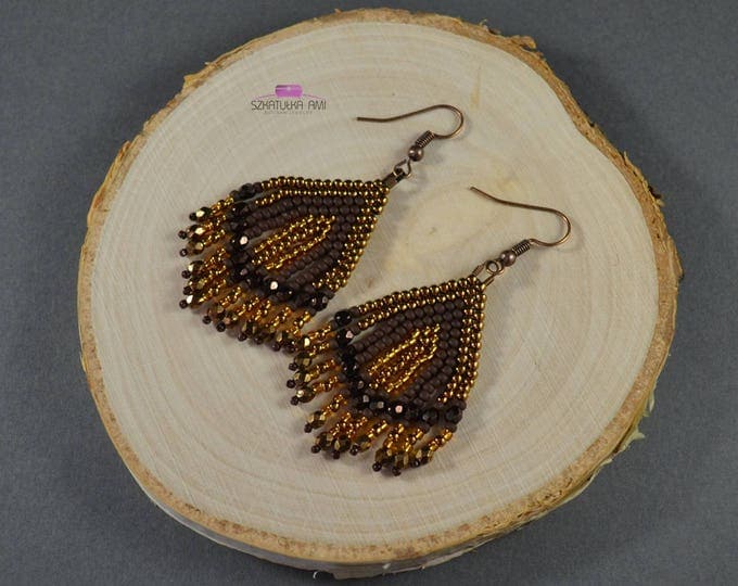ethnic earrings, boho earrings, beaded earrings, native beaded, fringe earrings, tassel earrings, seed bead earrings, earrings native