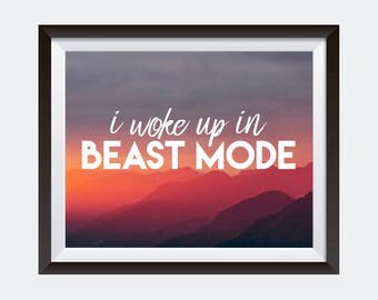 Coffee Mug I Woke Up In Beast Mode Big Sean Quote Rap Mug