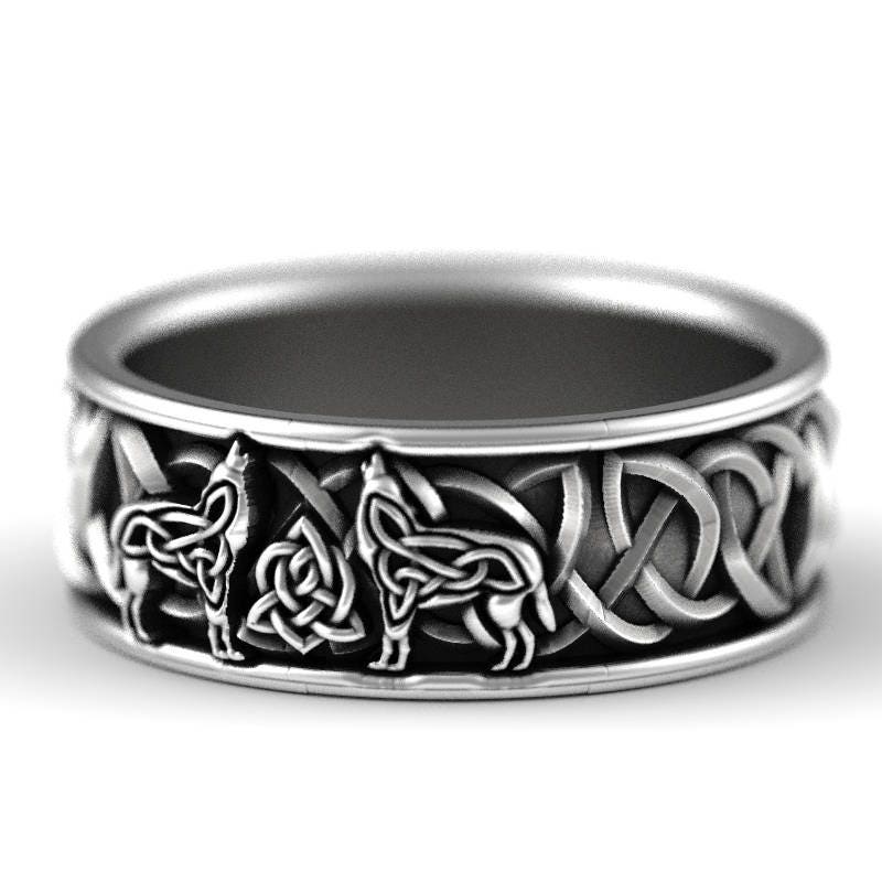  Wolf Wedding Band ...