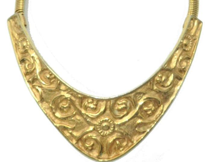 Vintage ALEXIS KIRK Collar Necklace, Alexis Kirk Huge Statement Breast Plate Necklace, Alexis Kirk Runway Jewelry, Collectible Fashion