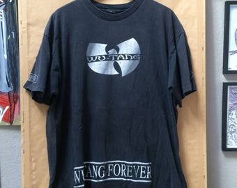 Vintage Wu-Tang Clan Shirt Wu-Tang Forever Promo Shirt Oversized Rap Tee Mountain Dew 1997 RZA GZA ODB Method Man Raekwon