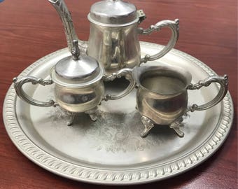godinger silver art co miniature tea set