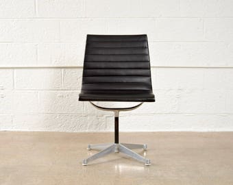 Eames Chair, Mid Century Office Chair, Original Eames for Herman Miller Aluminum Group Side Chair, Vintage