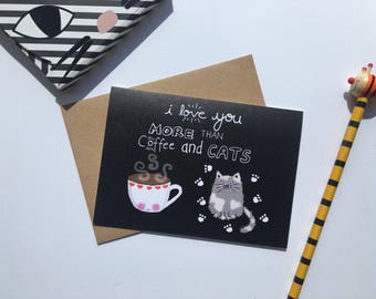 Funny Espresso Coffee Pun Card // Quirky Cute Love Italian