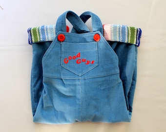 Corduroy overalls Chucky Doll, Good Guys, corduroy pants, overalls, jumpsuit
