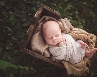 Newborn Photo Prop, Newborn Blanket, Basket Stuffer, Newborn Knit Wrap, Newborn Photography Prop, Newborn Layering Fabric