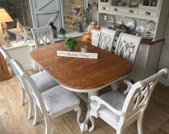 Reclaimed Industrial Chic 6-10 Seater Extending Dining Table