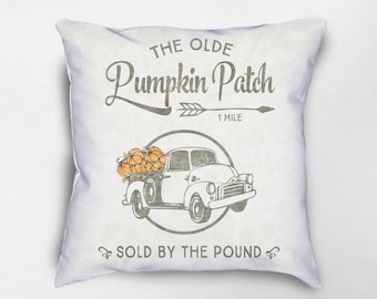 Fall Pillow, Fall Decor, Autumn Decor, Autumn Pillow, Pumpkin Patch Pillow, Halloween Pillow, Modern Farmhouse Pillow, Farmhouse Decor