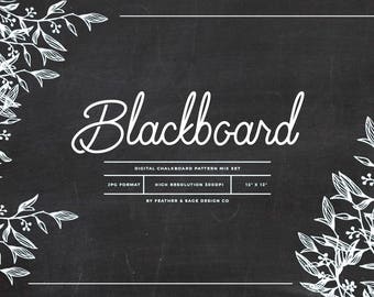 Blackboard Digital paper Set, INSTANT DOWNLOAD