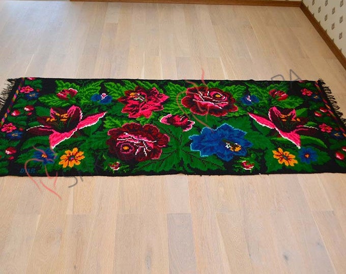 Tapis moldave,Large rug, Bessarabian Kilim & area rugs. oushak rug, persian rug,morrocan rug,tapis boheme,overdyed rug