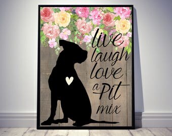 Pitbull Wall Art pitbull art | etsy Pitbull Wall Art pitbull art | etsy