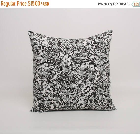 On Sale July Only Black and Gray Pillow Cover in Premier