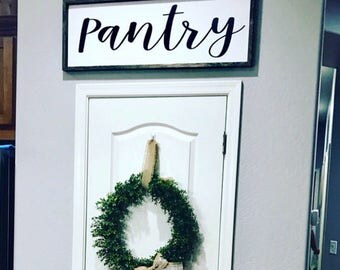 Pantry Sign Pantry Wood Sign Kitchen Sign